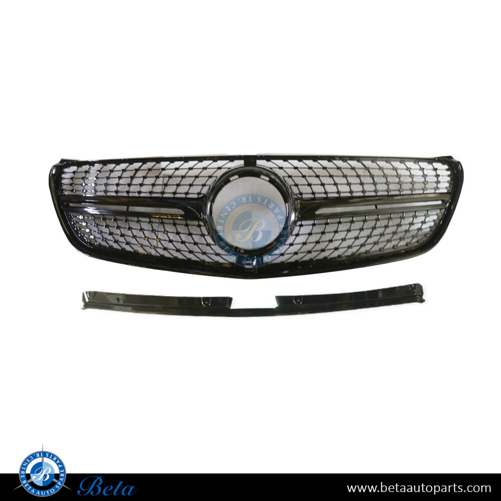 Radiator Grille Diamond Look Black Color for Mercedes Viano W447 2015-Up models, Part Number 4478801A60 Radiator Grille Diamond Look Black Color for Mercedes Viano W447 2015-Up models, Part Number 4478801A60